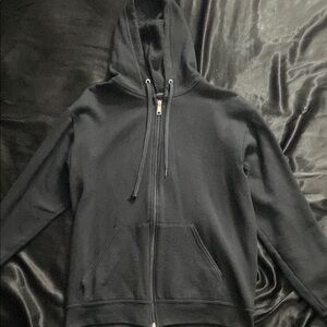 Fruit of the Loom Black Zip Up Sweater